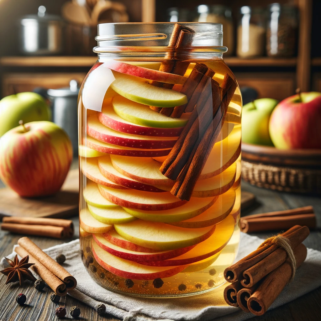 DELICIOUS FERMENTED CINNAMON APPLES RECIPE