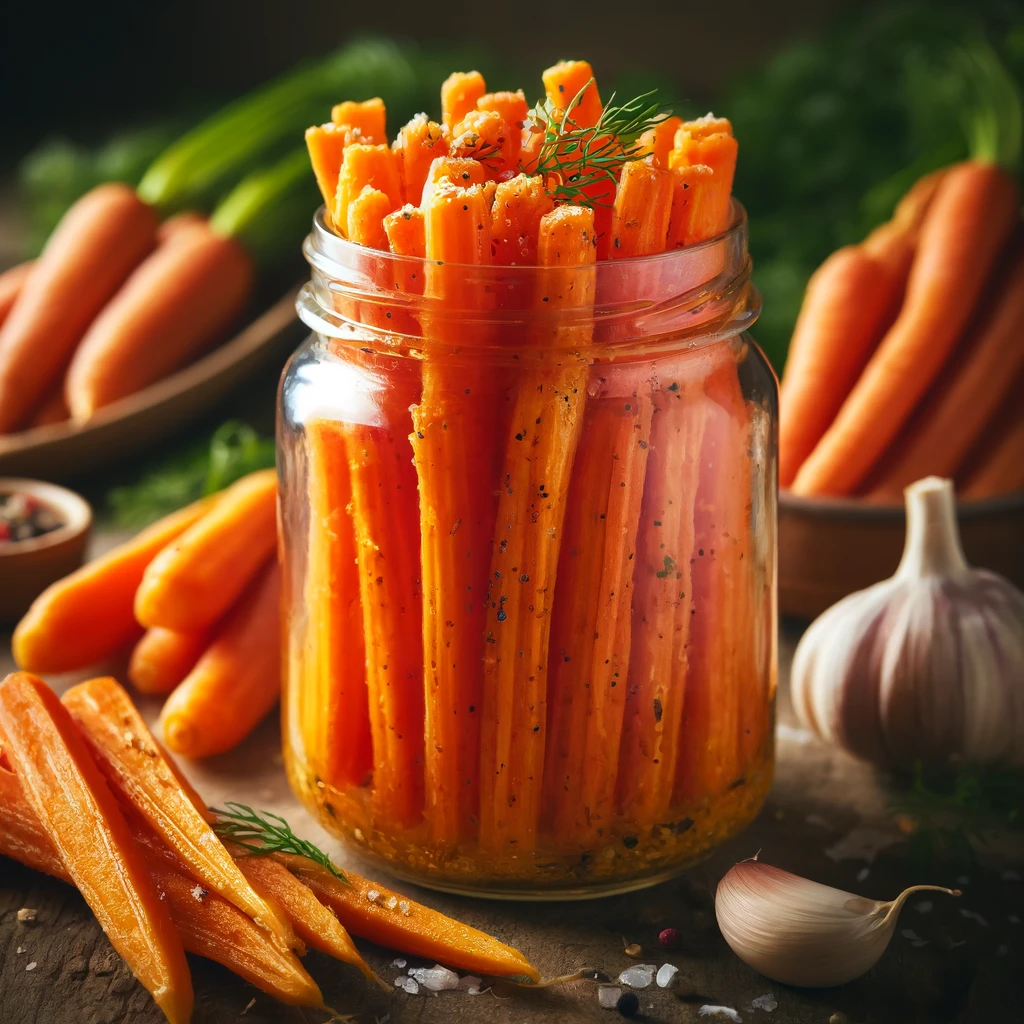 DELICIOUS FERMENTED CARROT STICKS